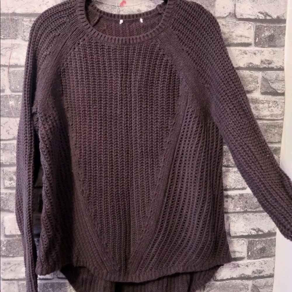 Knit Sweater (W’s Large, Dark Gray)